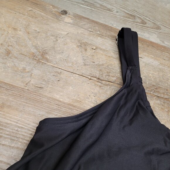 Birdsong Size 20W Bare Necessities Keyhole Underwire Tankini Swim Top Black PLUS - Picture 13 of 15